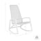 Armen Living Sequoia Outdoor Patio Rocking Chair in Dark Eucalyptus Wood and Gray Rope 840254332270 - alternate 8